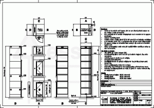 Automatisch gegenereerde tekening van platformlift