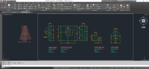 AutoCAD productietekening van ankerstoel