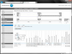 Visuele configurator voor dorpelsystemen